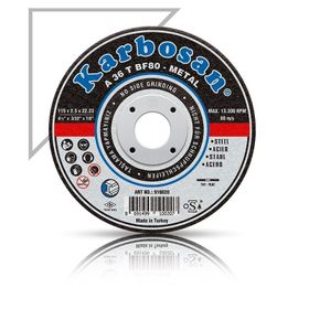 Karbosan 910040 Metal 180x3x22.23 mm Kesici Disk
