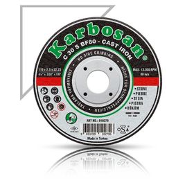 Karbosan 910270 Döküm 115x2.5x22.3 mm Kesici Disk