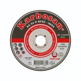 Karbosan 910380 Paslanmaz Çelik Inox 115x1.0x22.23 mm 25'li Paket Kesme Diski
