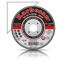 Karbosan 910420 180x1.9x22.23 mm İnox Thinline Kesici