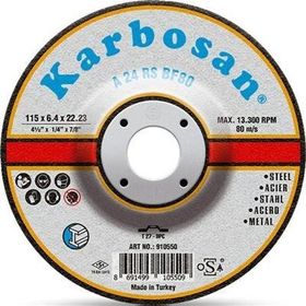 Karbosan 910570 180x6.4x22.23 Metal Nk Taşlama Diski