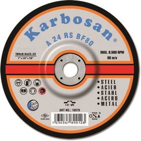 Karbosan 910580 180x8.0x22.23 Metal Taşlama Diski