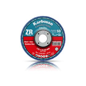 Karbosan 982180 Comfort Line ZR 115x22.23 60 Kum Inox Flap Disk