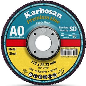 Karbosan 982970 - 115 x 22.23 Nk 40 Kum Düz Flap Disk