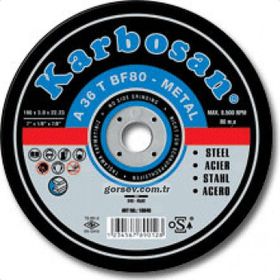Karbosan BF80 180x3x22 mm NK Metal Kesici