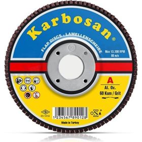 Karbosan Flap Disk 115X22 10'lu 60 Kum Zımpara