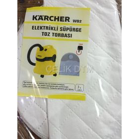 Karcher WD2 Bez 10 Adet Uyumlu Süpürge Toz Torbası