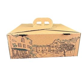 Kardem 26x26x10 cm 100 Adet Saplı Lahmacun Kutusu