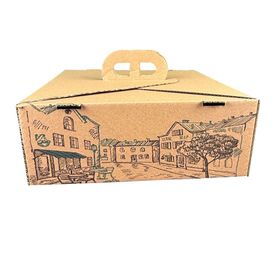 Kardem 26x26x10 cm 100 Adet Saplı Lahmacun Kutusu