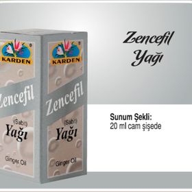 Karden 20 ml Zencefil Yağı