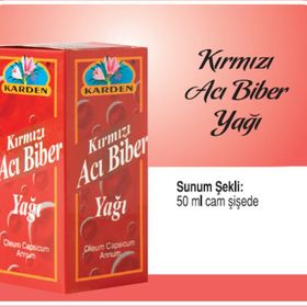 Karden 50 ml Kırmızı Acı Biber Yağı