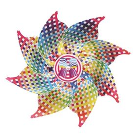 Kardeşler 18 cm Çap 8 Kanatlı Baskılı Rüzgar Gülü