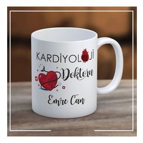 Kardiyoloji Doktoru Kişiye Özel Kupa Bardak