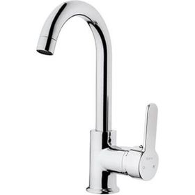 Kare 14002 Delta Mix Krom Kısa Kuğu Lavabo Bataryası