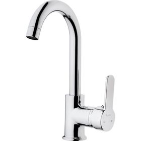 Kare Banyo Delta Mix Kısa Kuğu Lavabo Bataryası