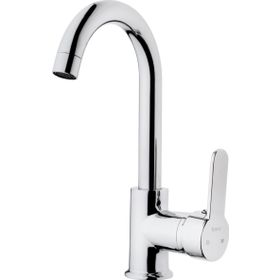 Kare Banyo Delta Mix Kısa Kuğu Lavabo Bataryası