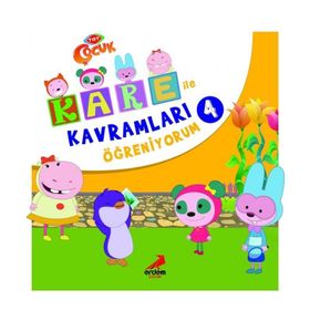 Kare İle Kavramları Öğreniyorum 4 Kollektif Erdem Yayınları