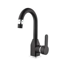 Kare Stil Mix Mat Siyah Lavabo Bataryası