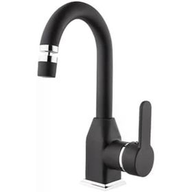 Kare Stil Mix Mat Siyah Lavabo Bataryası