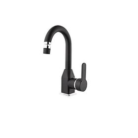 Kare Stil Mix Mat Siyah Lavabo Bataryası