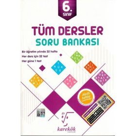 Karekök 6.Sınıf İngilizce Soru Bankası Karekök Eğitim Yayınları
