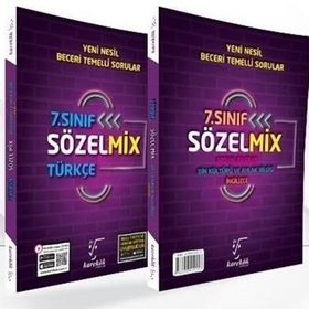 Karekök 7. Sınıf Sözelmix Türkçe Din Kültürü ve Ahlak Bilgisi İngilizce Soru Bankası