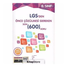 Karekök 8.Sınıf LGS den Önce Çözülmesi Gereken Son 600 Soru - kollektif
