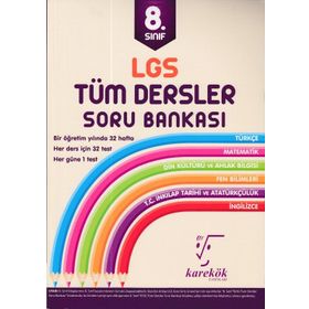 Karekök 8. Sınıf LGS Tüm Dersler Soru Bankası