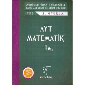 Karekök Yayın YKS AYT Matematik 1 ve2 Kitap Konu Anlatımlı Soru Bankası - Kollektif