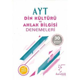 Karekök Yayıncılık AYT Din Kültürü ve Ahlak Bilgisi Denemeleri