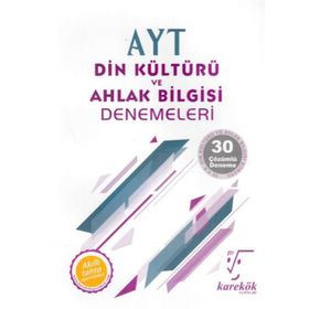 Karekök Yayıncılık AYT Din Kültürü ve Ahlak Bilgisi Denemeleri
