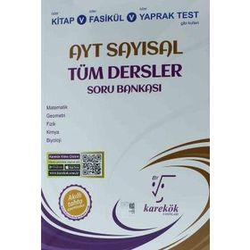 Karekök Yayıncılık AYT Sayısal Tüm Dersler Soru Bankası