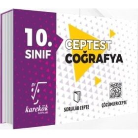 Karekök Yayınları 10. Sınıf Coğrafya Cep Test