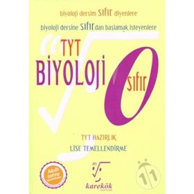 Karekök Yayınları 2018 TYT Biyoloji Sıfır Konu Anlatımlı Soru Bankası