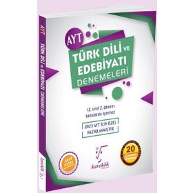 Karekök Yayınları 2023 AYT Türk Dili ve Edebiyatı 20 Adet Deneme