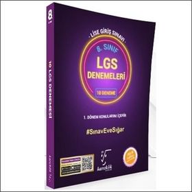 Karekök Yayınları 8. Sınıf LGS 1. Dönem 10'lu Mor Deneme Seti
