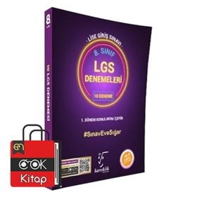 Karekök Yayınları 8. Sınıf LGS 1. Dönem 10'lu Mor Deneme Seti