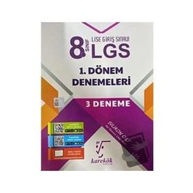 Karekök Yayınları 8.Sınıf LGS 1.Dönem Denemeleri 3 Deneme