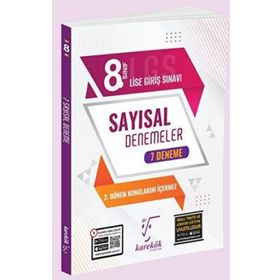 Karekök Yayınları 8. Sınıf LGS 1. Dönem Sayısal 7 Adet Deneme