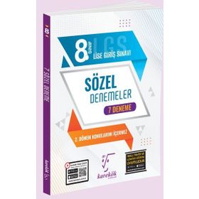 Karekök Yayınları 8. Sınıf LGS 1. Dönem Sözel 7 Adet Deneme