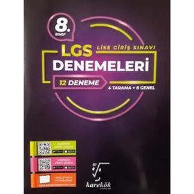 Karekök Yayınları 8. Sınıf LGS 12 Deneme