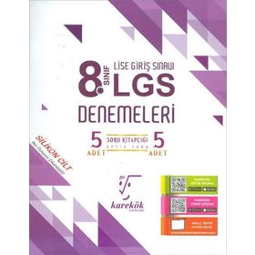 Karekök Yayınları 8 Sınıf LGS 5 li Deneme