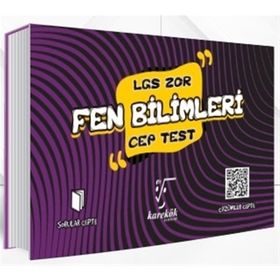 Karekök Yayınları 8.Sınıf LGS Cep Test Fen Bilimleri Zor
