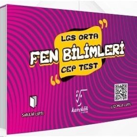 Karekök Yayınları 8.Sınıf LGS Cep Test Fen Bilimleri Zor