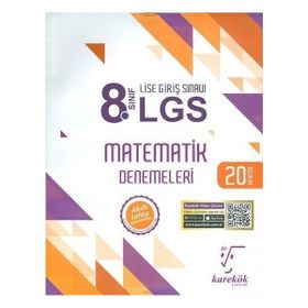 Karekök Yayınları 8. Sınıf LGS Matematik 20 Deneme