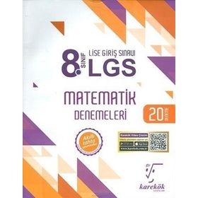 Karekök Yayınları 8. Sınıf LGS Matematik 20 Deneme