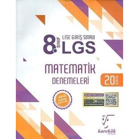 Karekök Yayınları 8. Sınıf LGS Matematik 20 Deneme