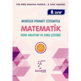 Karekök Yayınları 8. Sınıf LGS Modüler Piramit Sistemiyle Matematik Konu Anlatımı ve Soru Çözümü