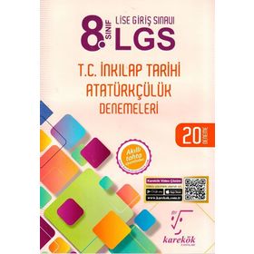 Karekök Yayınları 8. Sınıf LGS TC İnkılap Tarihi Atatürkçülük Denemeleri