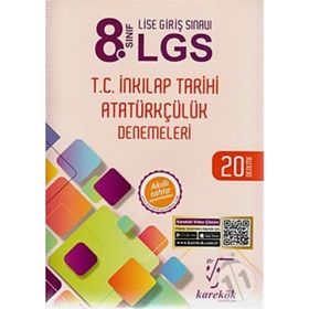 Karekök Yayınları 8. Sınıf LGS TC İnkılap Tarihi Atatürkçülük Denemeleri